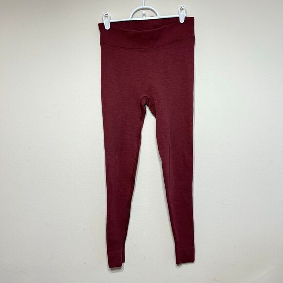 Lululemon Keep The Heat Leggings Base Layer Wool Blend Medium Mulled Wine - Picture 2 of 12